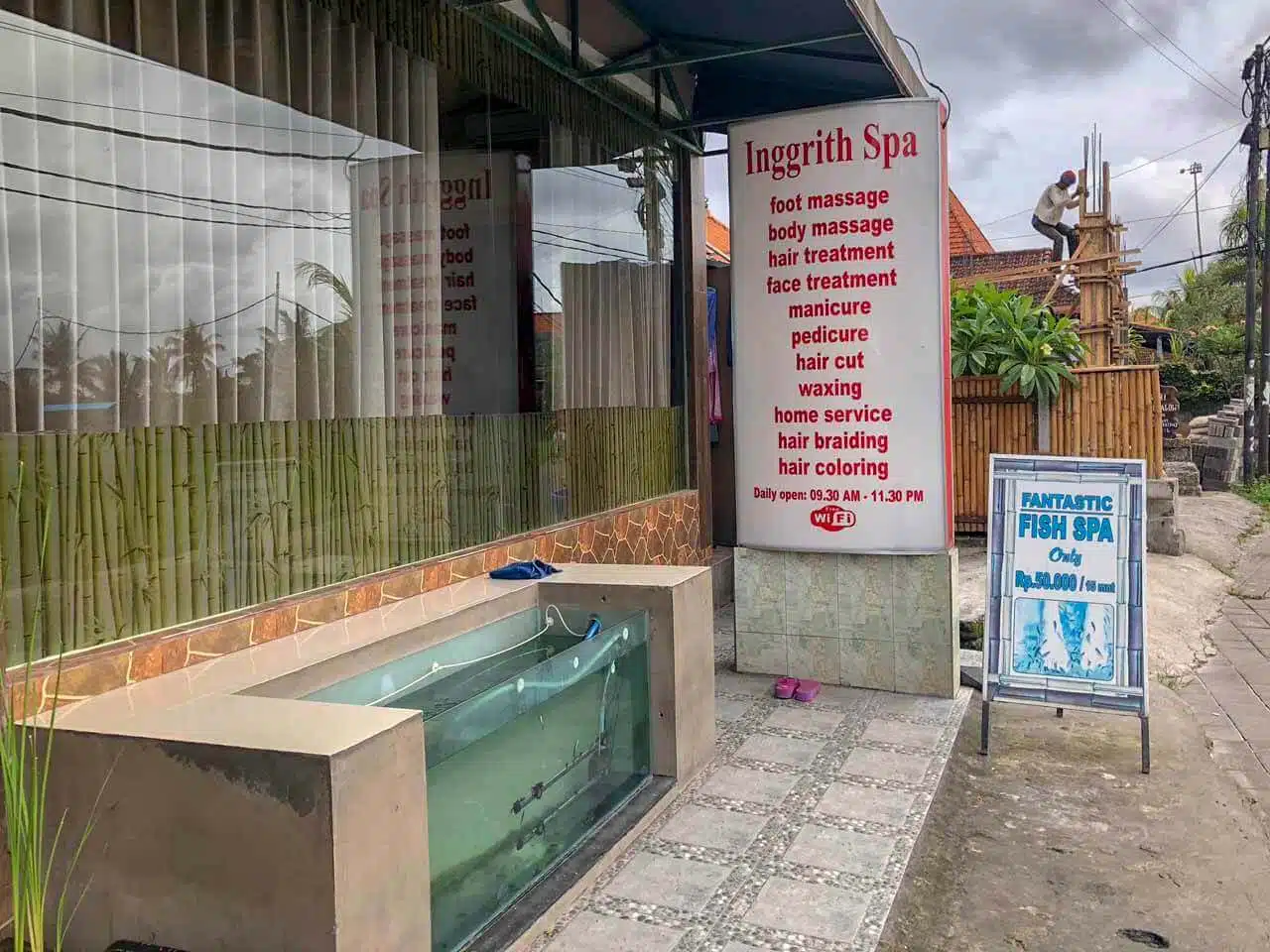 Fish Spa e massagem em Ubud