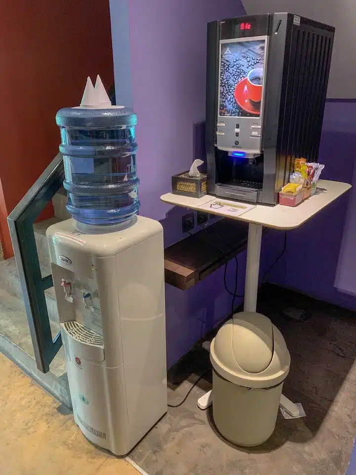 Água e café grátis Aspira D'Andora