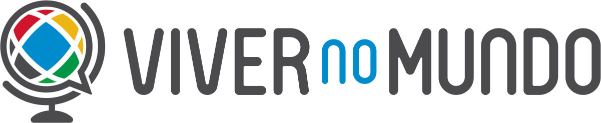 Logomarca horizontal do Viver no Mundo